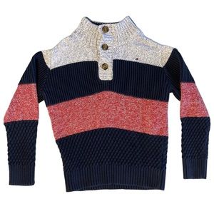 BOYS’ TOMMY HILFIGER HENLEY SWEATER Size 5